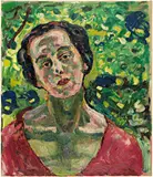 Ferdinand Hodler, Bildnis einer Unbekannten, circa 1915, Oil on canvas