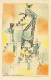 Paul Klee, Italienischer Hof, 1920 - work number 1920.152, Indian Ink and watercolour