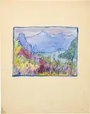 Am Luganer See by Giovanni Giacometti, circa 1909, Watercolour, offered Jun 2022