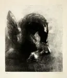 Odilon Redon, Pégase captif, 1889, Lithograph
