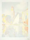 Paul Signac, Saint-Tropez: Le Port, 1896, Colour lithograph in 5 colours