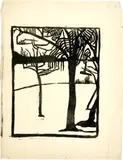 Cuno Amiet, Winterlandschaft mit Bäumen