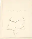 Couple se cherchant III by Alberto Giacometti, 1958, Lithograph, offered Jun 2022