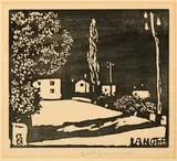 La Notte II by Giovanni Giacometti, Around 1913, Woodcut, offered Jun 2022