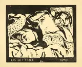 La Lettrice by Giovanni Giacometti, Around 1916-1918, Woodcut, offered Jun 2022