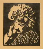 Annetta by Giovanni Giacometti, Around 1916-1918, Woodcut, offered Jun 2022