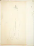 Ferdinand Hodler, Studie zu "Blick ins Unendliche", Around 1916, Pencil drawing, lightly accentuated with charcoal