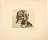 Käthe Kollwitz, Selbstbildnis. -Selbstbildnis, 1921 (edition after 1947), Line etching and polishing steel