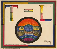 Paul Signac, Application du Cercle chromatique de Mr. Ch. Henry, 1888, Colour lithograph