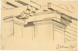 Karl Stauffer-Bern, Potsdam, Laubendetail, 1884, Pencil drawing