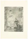 Edgar Degas, Une chanteuse, 1877-1878, Soft ground etching and aquatint