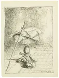Alberto Giacometti, Livre sur un guéridon, sabre et violon