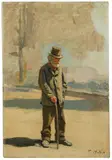 Ferdinand Hodler, Alter Spaziergänger, Circa 1881, Oil on canvas