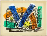 Fernand Léger, Étude pour la Grande Parade, 1953, Gouache, watercolour and ink