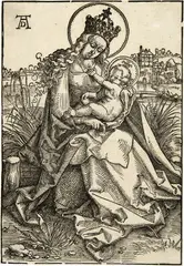 Hans Baldung Grien, Maria mit dem Kinde auf der Rasenbank, 1505/1507, Woodcut