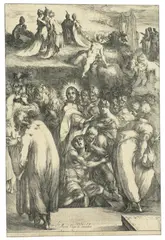 Jacques Bellange, Die Auferweckung des Lazarus, 1613-1616, Etching