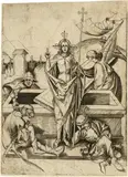 : 79 Die Auferstehung, Die Auferstehung, Circa 1490, Engraving