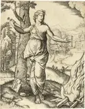 Marcantonio Raimondi, Didon, nach Raphael, Circa 1520, Engraving