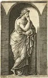 Marcantonio Raimondi, Die Muse, nach Raphael, Circa 1515, Engraving