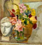 Cuno Amiet, Stillleben mit Büste
