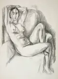 Nu au coussin bleu by Henri Matisse, 1924, Lithograph, offered Sep 2021
