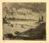 Camille Pissarro, Jardins de Kew, 1893, Etching