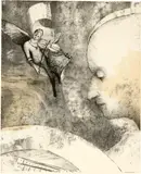 Odilon Redon, L'Art céleste, 1894, Lithograph