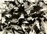 Sam Francis, Black Beams, 1976, Black ink in brush
