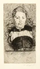 Martha by Cuno Amiet, 1894, Etching, offered Sep 2021