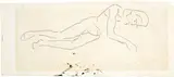 Ferdinand Hodler, Figurenstudie zu "Die Liebe", Around 1907, Pencil drawing