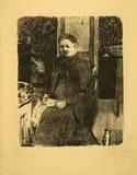 Édouard Vuillard, La mère du peintre, Around 1895, Lithograph
