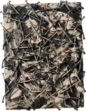 Günther Uecker, Poesie der Destruktion, 1994, Nail picture (nails, paint on canvas on panel)