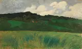 Félix Vallotton, Paysage à la Naz, 1900, Oil on painting board