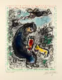 Marc Chagall, La Prière, November 1983, Colour lithograph