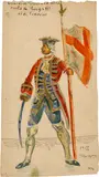 Alberto Giacometti, Soldat de la garde suisse à la cour de Louis XVI roi de France