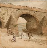 Henri Harpignies, Un pont sur la Seine près de Paris