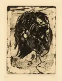 Männerkopf nach rechts by Käthe Kollwitz, Not before 1903, Vernis mou and emery, offered Sep 2020