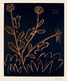 Plante aux toritos by Pablo Picasso, Cannes, 25 June 1959, Colour linocut, offered Sep 2020