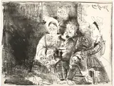 Portrait de famille ingresque by Pablo Picasso, Mougins, 19 June 1962, Lithograph, offered Sep 2020