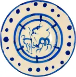 La Pique by Pablo Picasso, 11 June 1950, White faience plate, painted in blue, glazed, offered Sep 2020