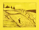Paul Sérusier, Paysage - La Fin du jour, 1893, Colour lithograph
