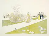 Édouard Vuillard, Le Jardin des Tuileries, 1896, Colour lithograph