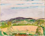Cuno Amiet, Landschaft, 1920, Öl auf Leinwand