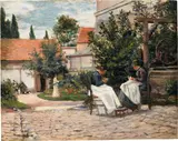 Maximilien Luce, Gisors - La couture au jardin