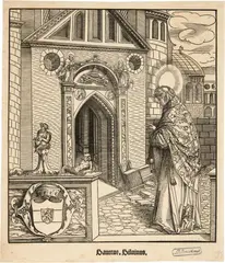 Leonhard Beck, Sanctus Silvinus, 1510-1518, Holzschnitt