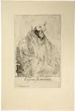 Anton van Dyck, Portrait Erasmus von Rotterdam, vermutlich nach Holbein d.J., Um 1630, Radierung