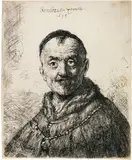 Erster Orientalenkopf by Rembrandt Harmensz van Rijn, 1635, Radierung, leicht mit der kalten Nadel überarbeitet, offered Jun 2019