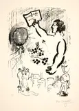 Maïakovski by Marc Chagall, 1963, Lithographie, offered Jun 2019