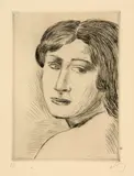 André Derain, Tête de femme, de trois-quarts, 1920, Radierung