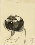 Julio González, Monstre criant - Etude de main et visage